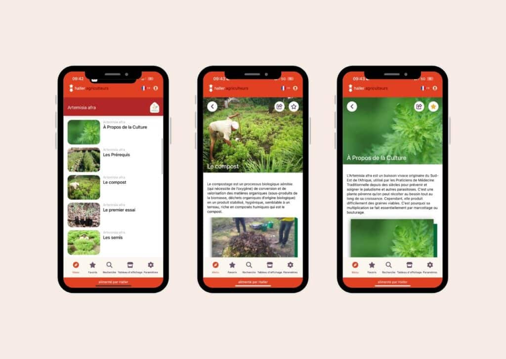Haller Farmers App Artemisia french